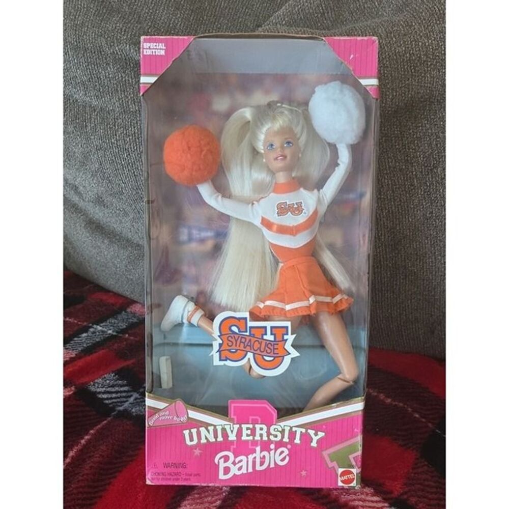 Barbie Orange & White Syracuse University Cheerleader Doll - Barbie Brand